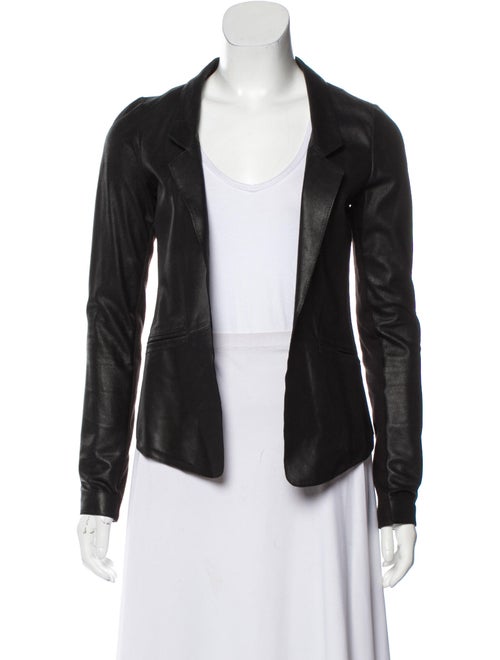 Mackage Lamb Leather Blazer Black