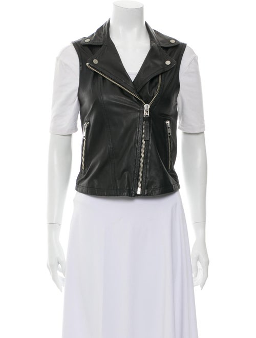 Mackage Leather Vest Black