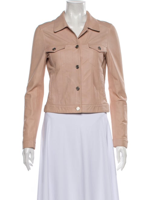 Mackage Lamb Leather Jacket Pink