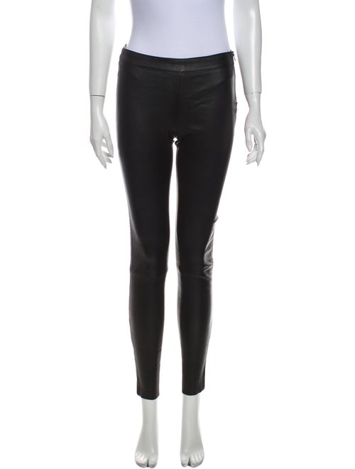 Mackage Lamb Leather Skinny Leg Pants Black