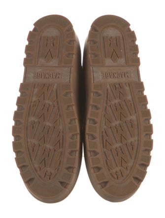 Mackage Leather Faux Fur Trim Lace-Up Boots