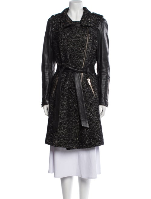 Mackage Tweed Pattern Trench Coat