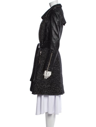 Mackage Tweed Pattern Trench Coat