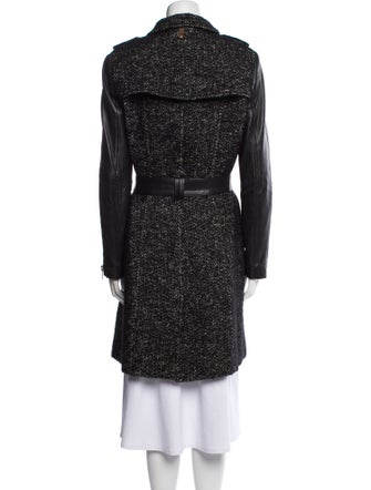 Mackage Tweed Pattern Trench Coat