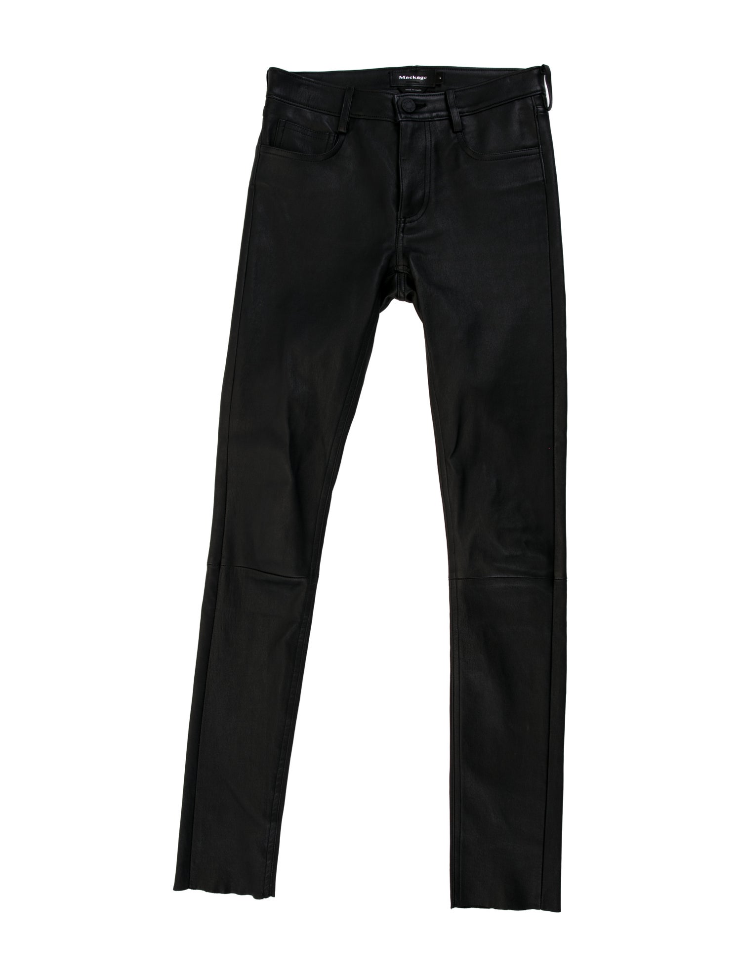 Mackage Lambskin Skinny Leg Pants