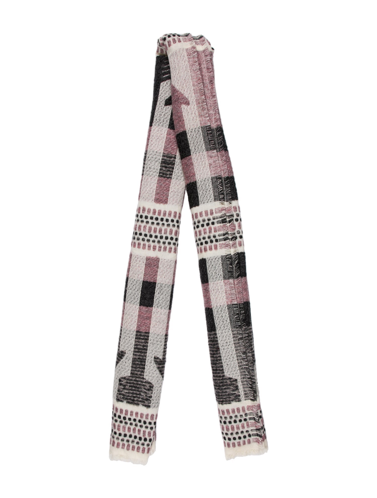 Mackage Cashmere Plaid Print Scarf