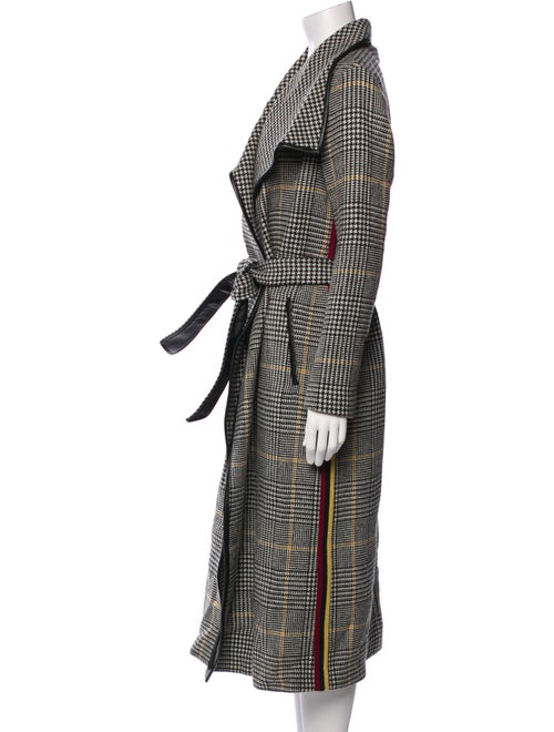 Mackage Wool Houndstooth Print Trench Coat