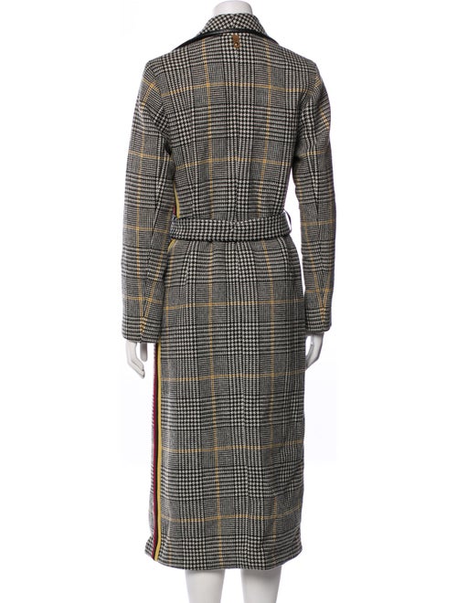 Mackage Wool Houndstooth Print Trench Coat
