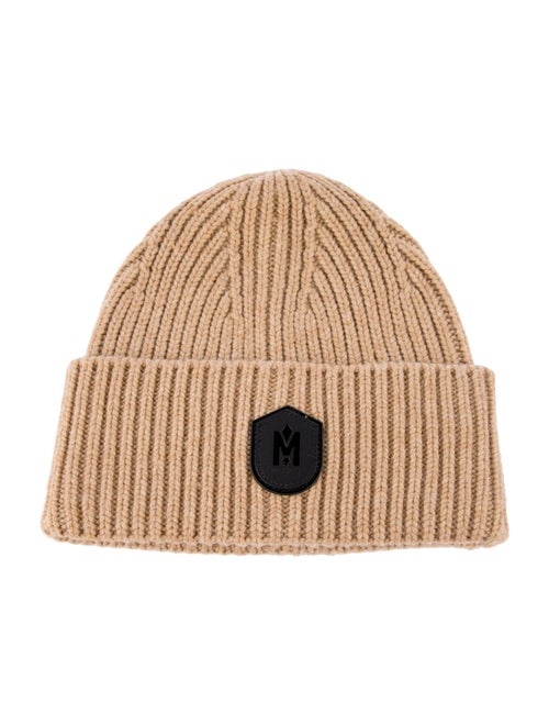 Mackage brown pattern print knitted beanie