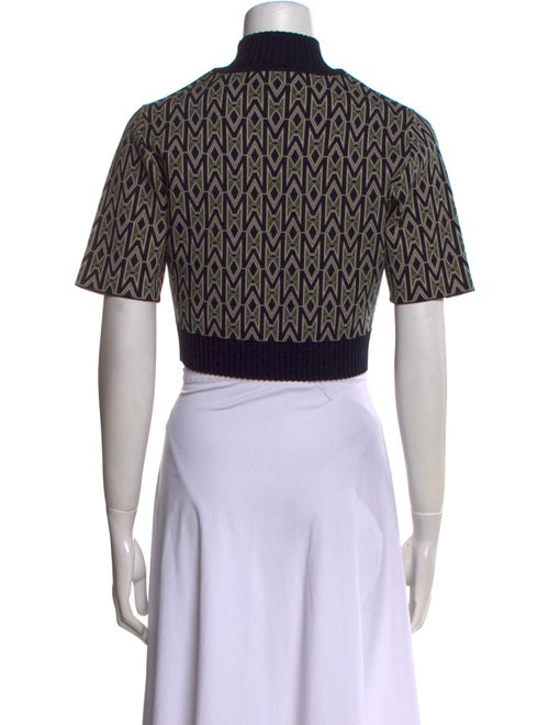 Mackage Printed Turtleneck Crop Top