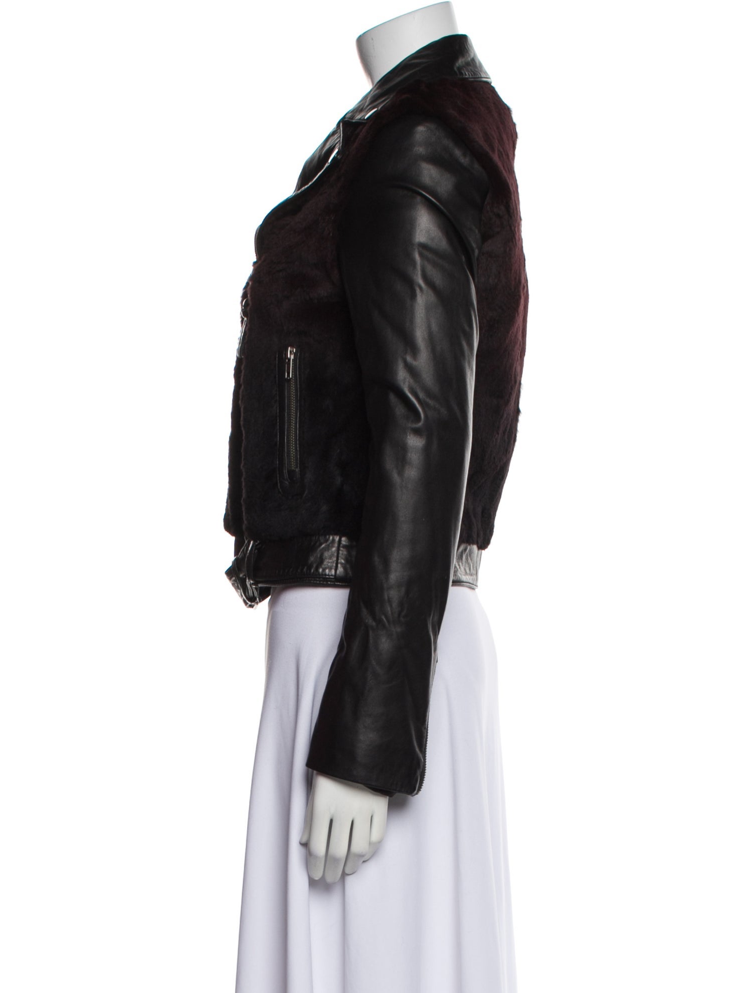 Mackage Leather Fur Jacket