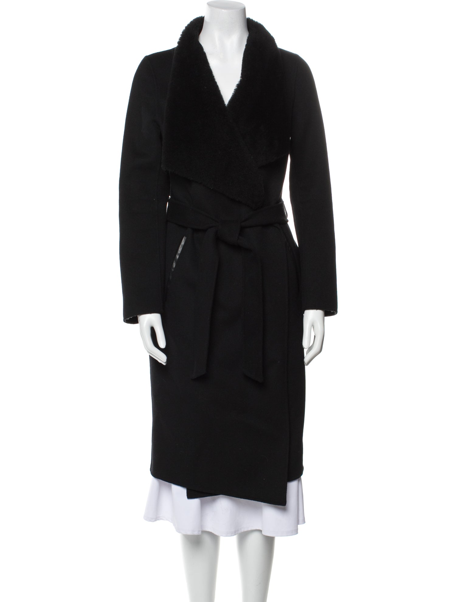 Mackage Wool Faux Fur Coat