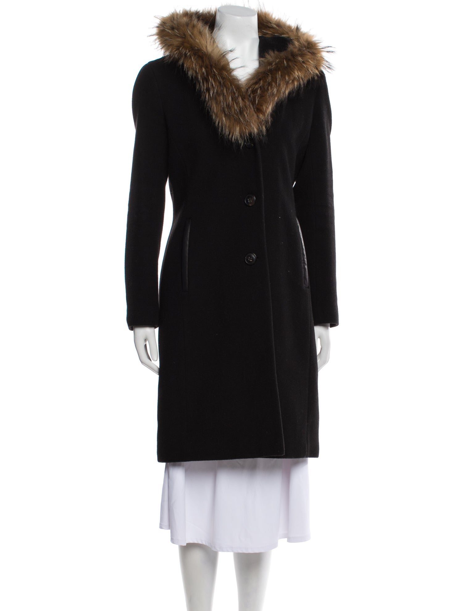 Mackage Wool Faux Fur Coat