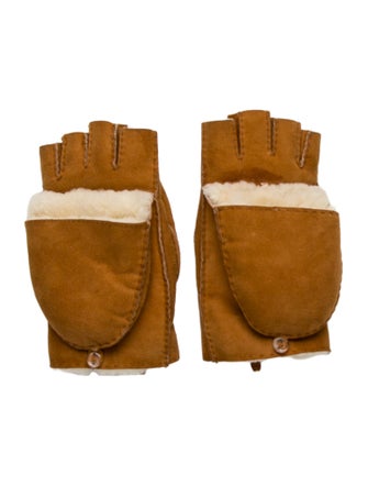 Mackage Shearling Fold-Over Mittens