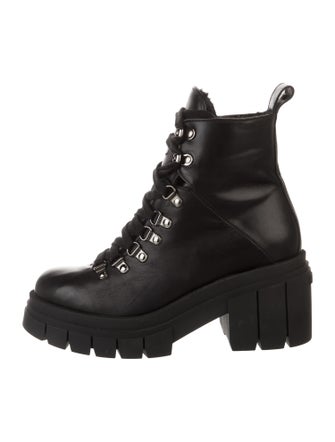 Mackage Leather Combat Boots