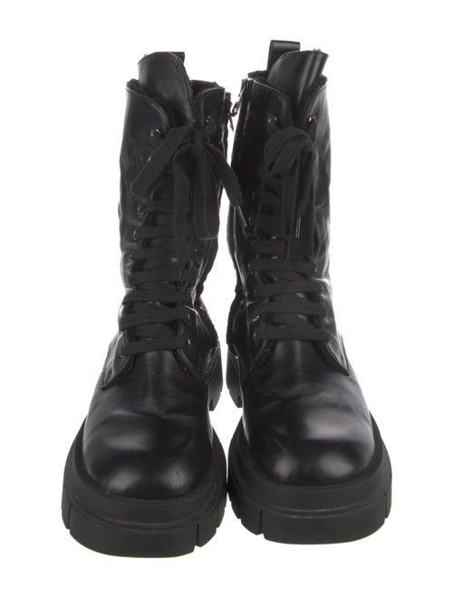 Mackage Leather Combat Boots