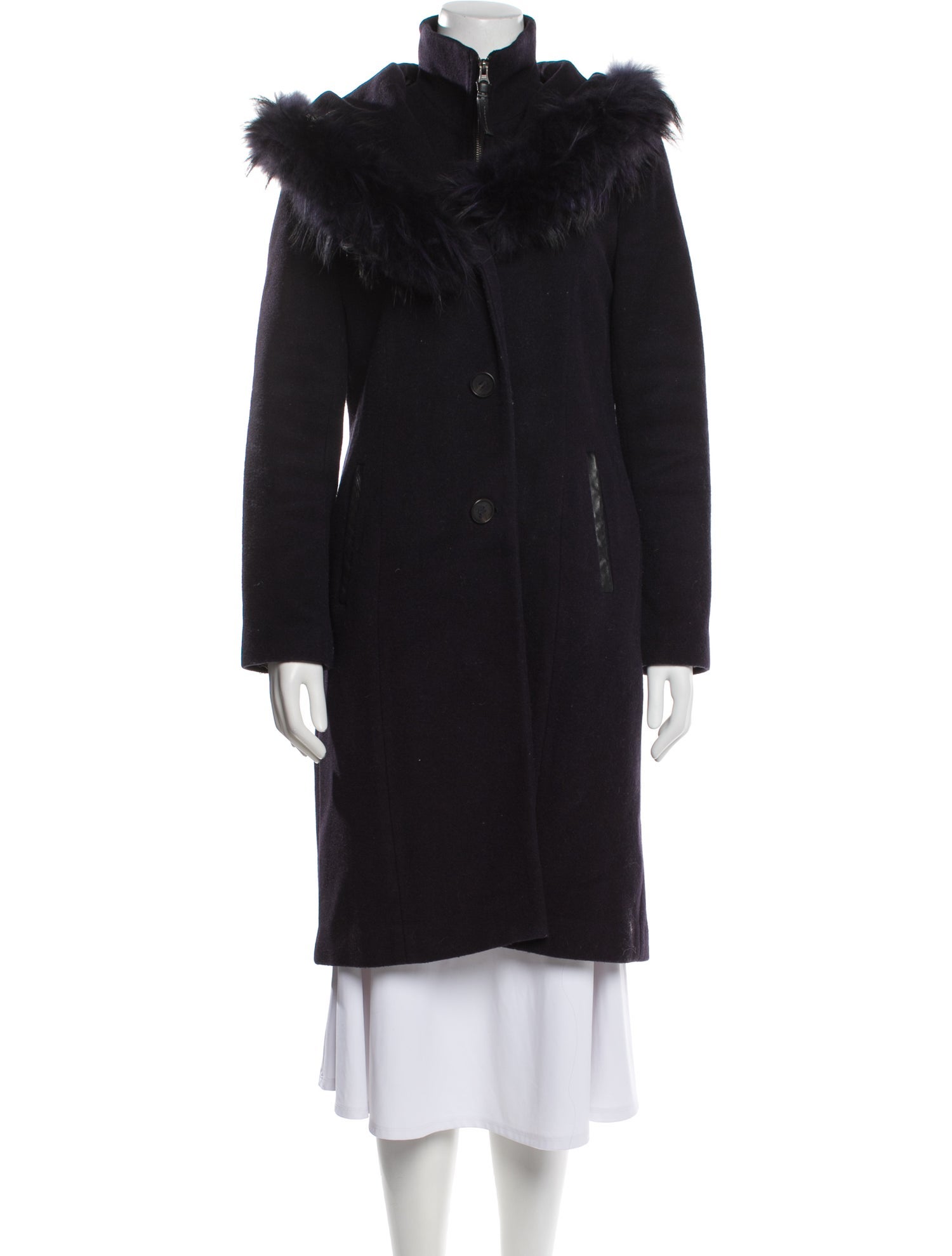 Mackage Wool Faux Fur Coat