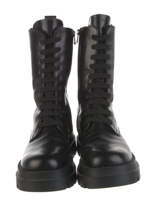 Mackage Leather Combat Boots