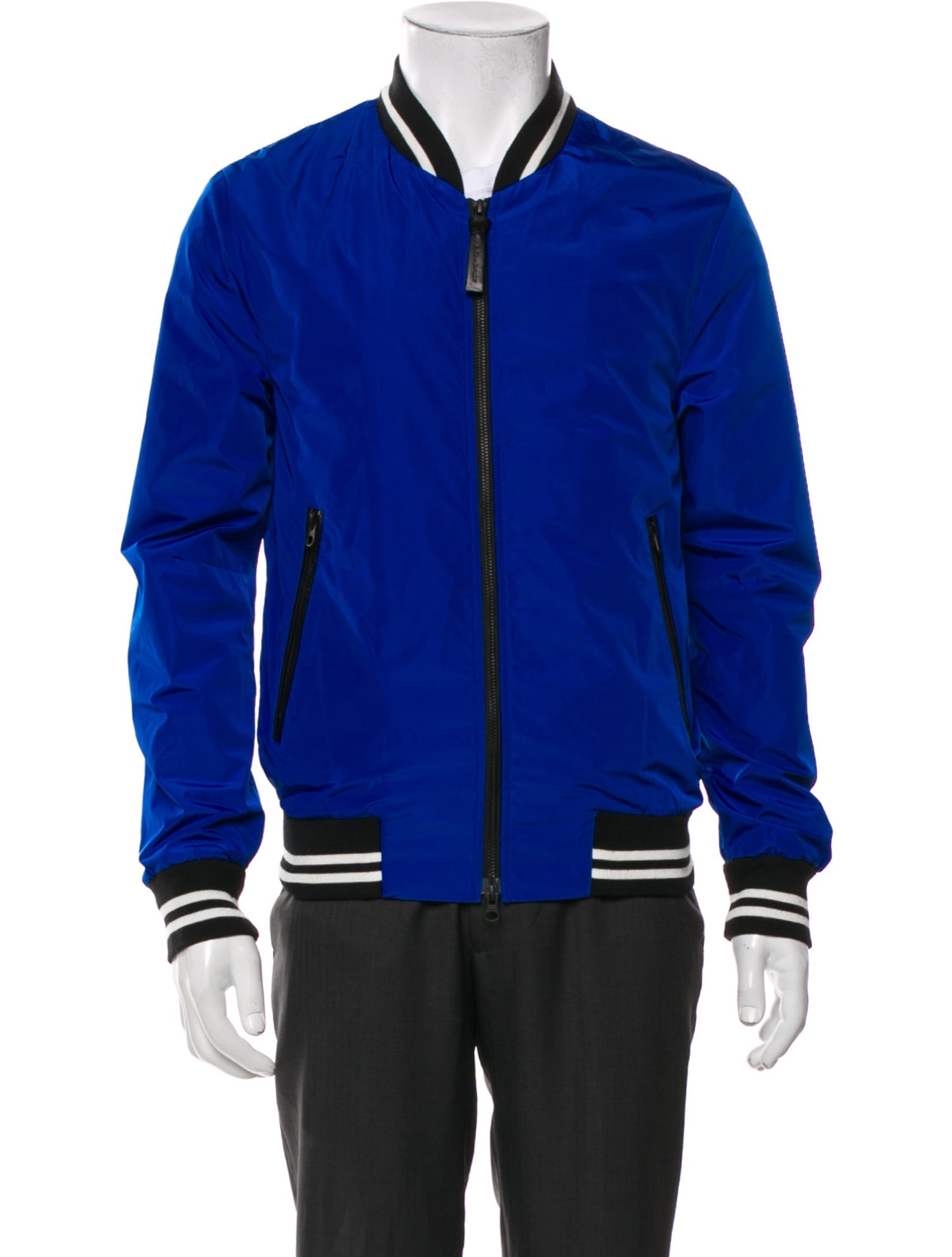 Mackage Striped Bomber Jacket