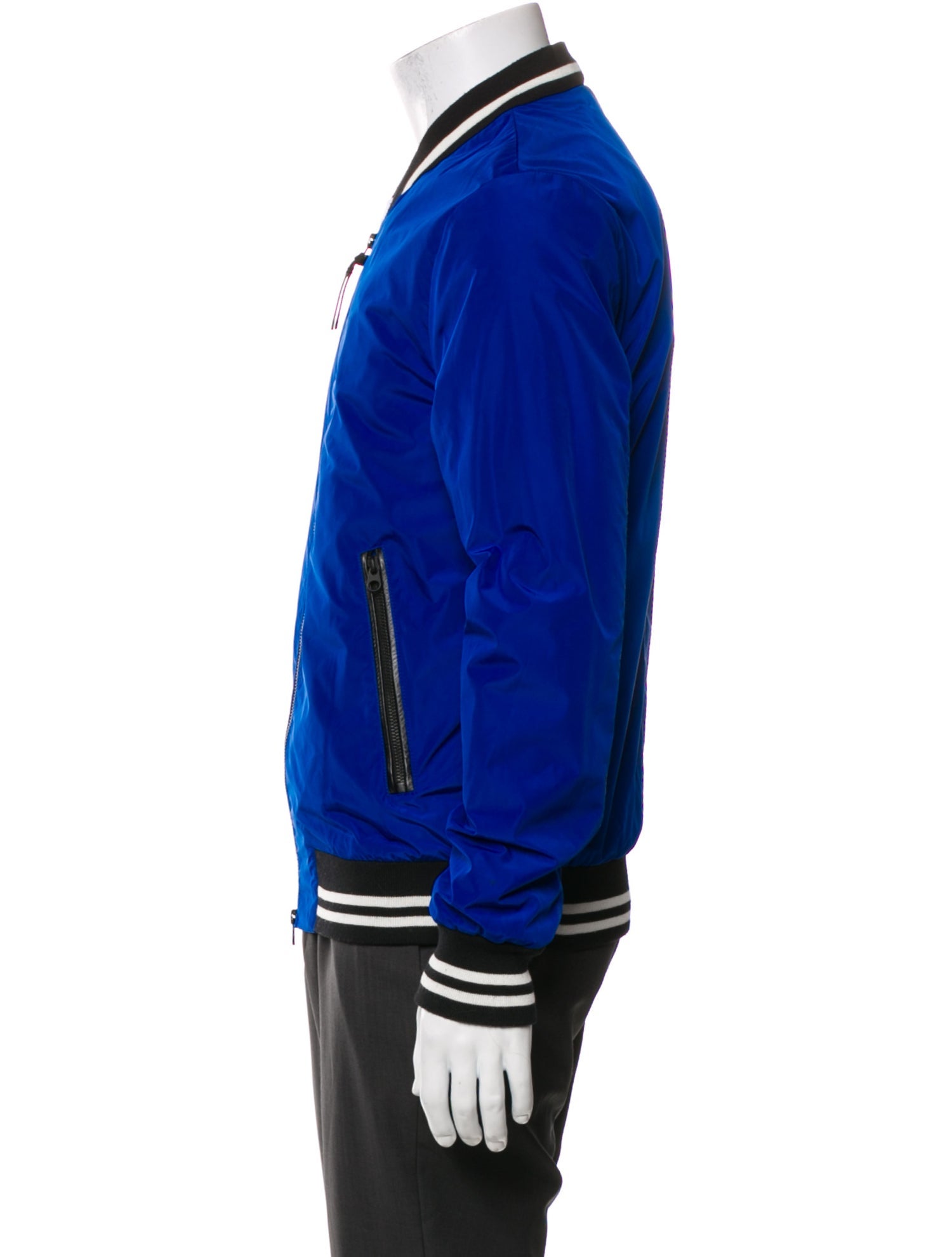 Mackage Striped Bomber Jacket