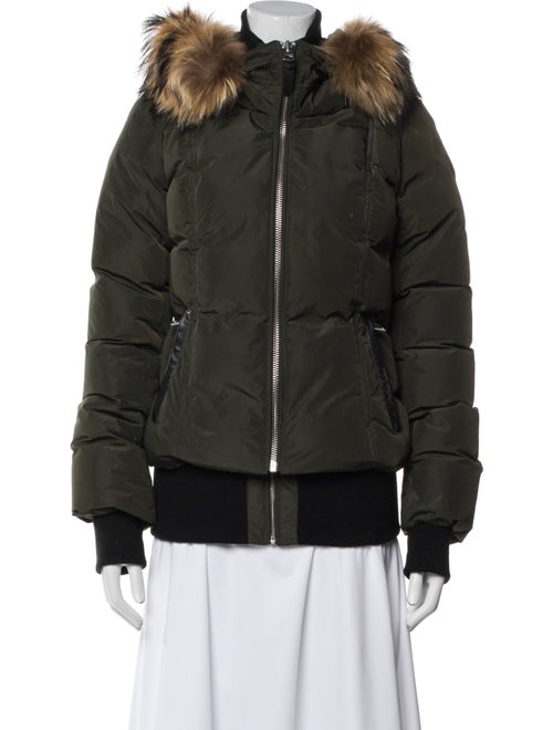 Mackage Colorblock Pattern Bomber Jacket