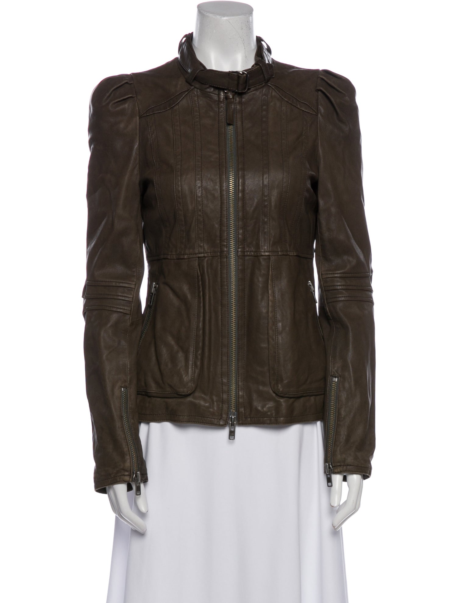 Mackage Lamb Leather Utility Jacket