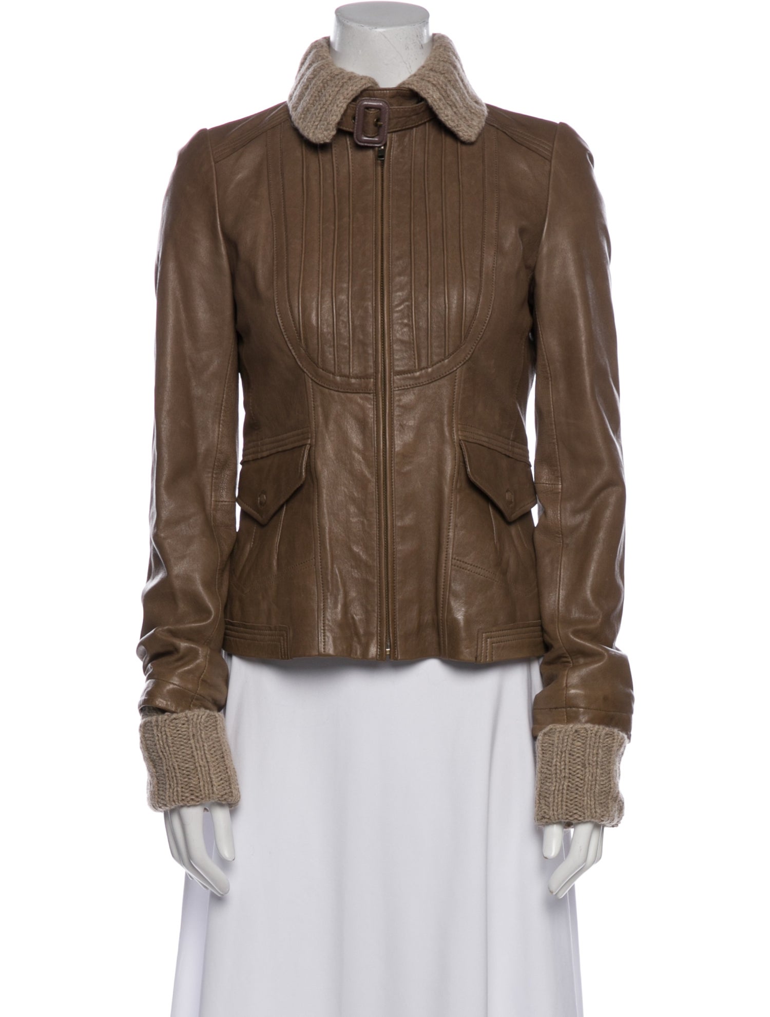 Mackage Lamb Leather Utility Jacket