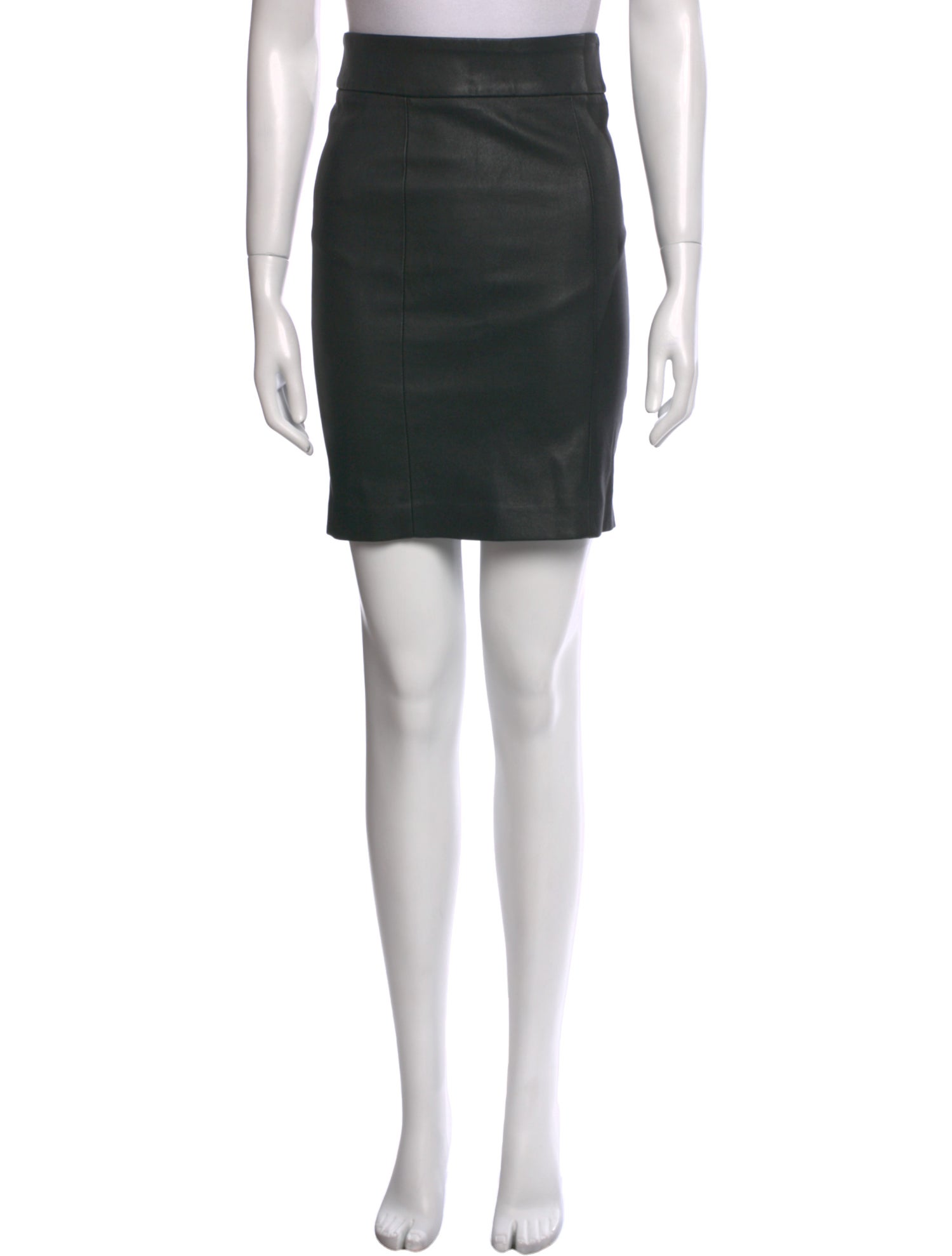 Mackage Lamb Leather Knee-Length Skirt