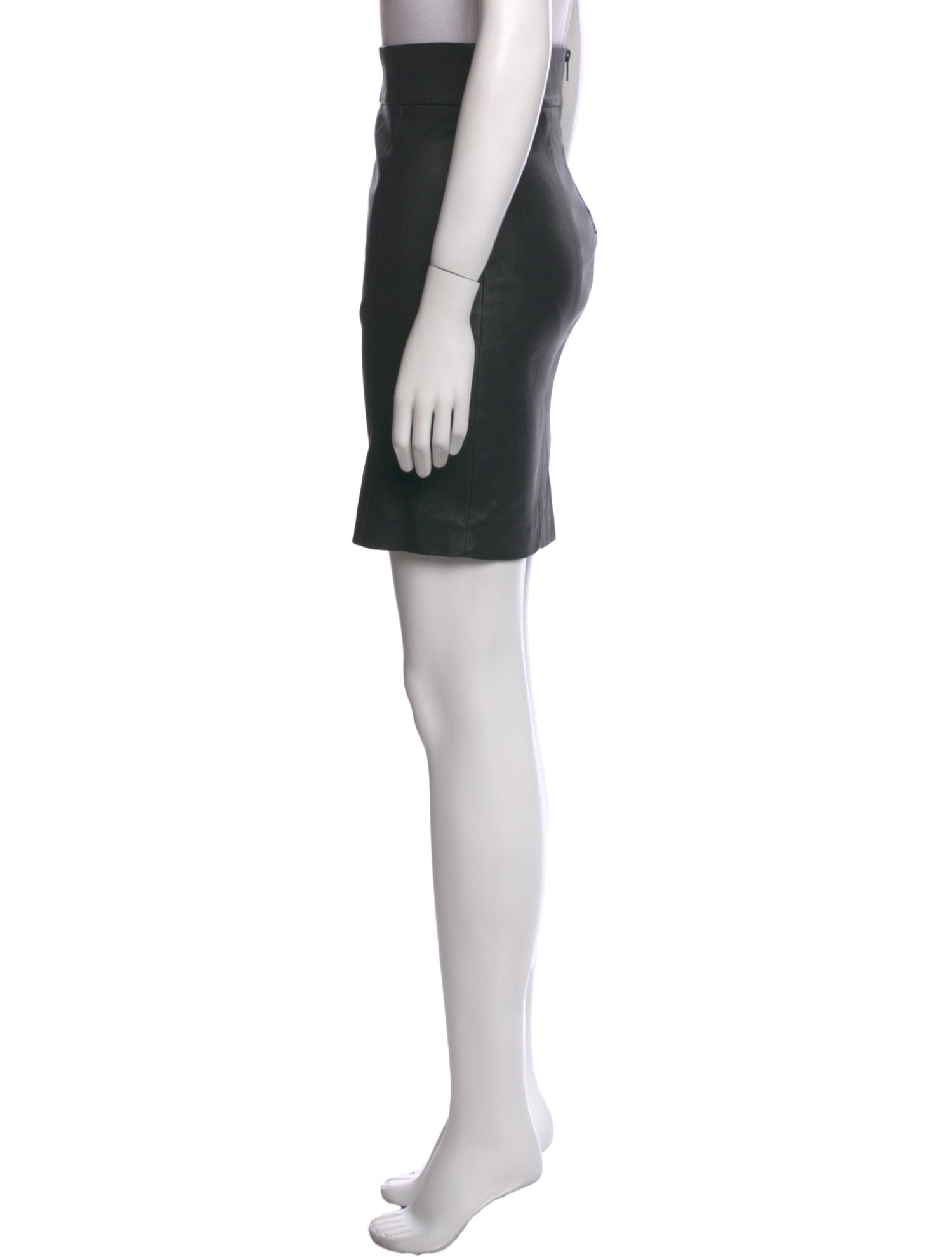 Mackage Lamb Leather Knee-Length Skirt