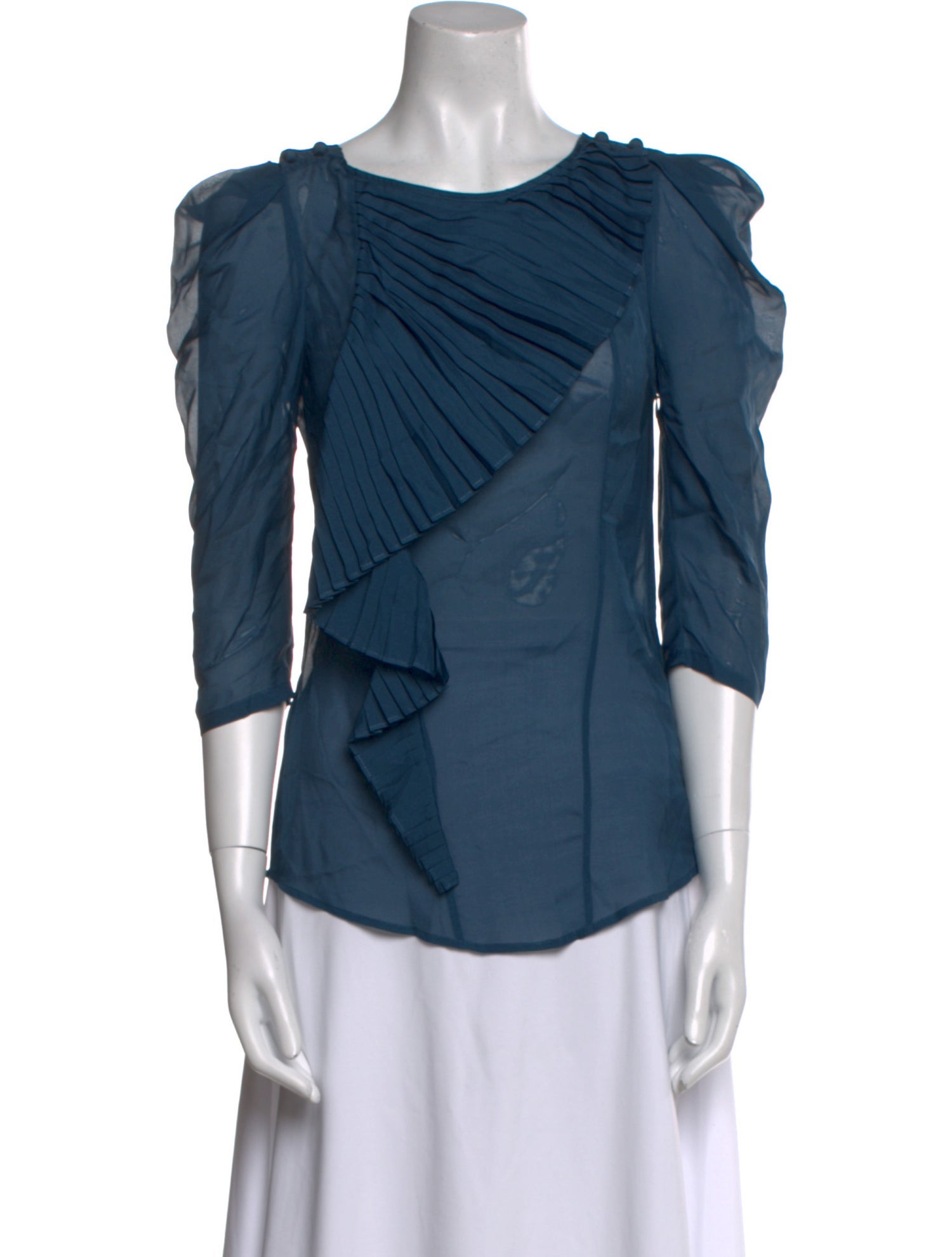 Mackage Silk Bateau Neckline Blouse