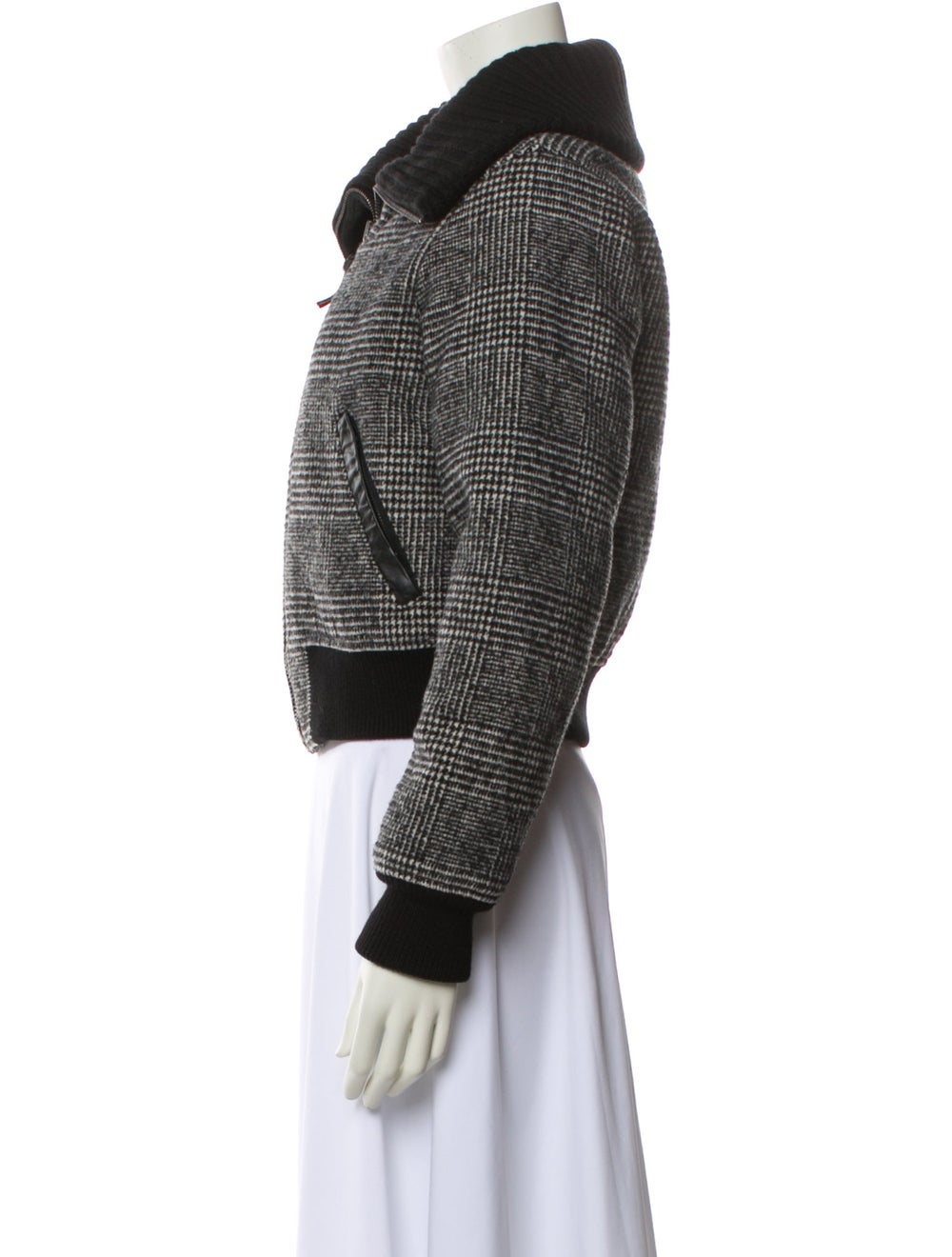 Mackage Down Jacket Houndstooth Print Pointed Col… - image 2