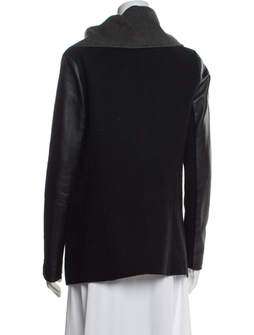 Mackage Wool Colorblock Pattern Biker Jacket - image 3