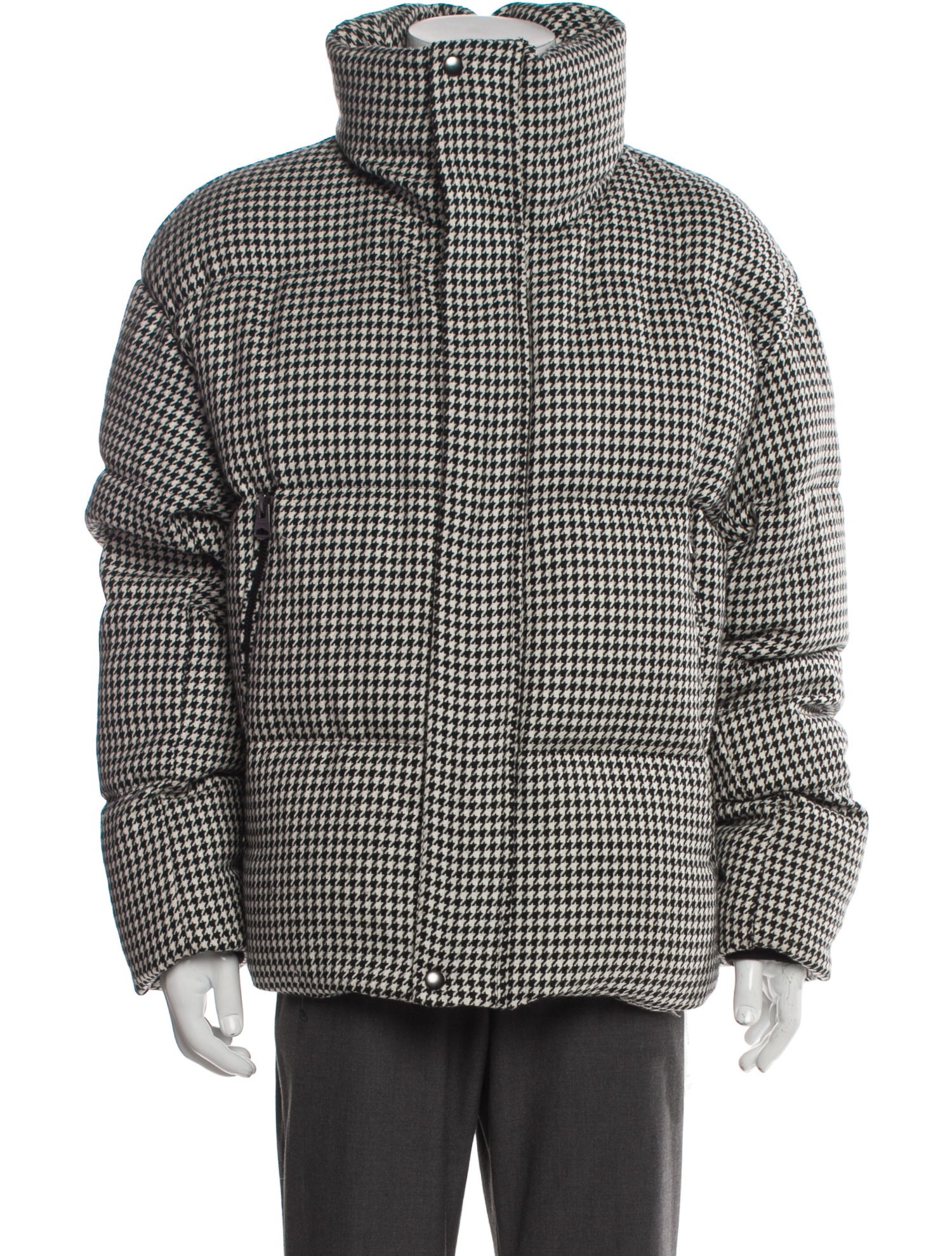 Mackage Wool Houndstooth Print Puffer Coat