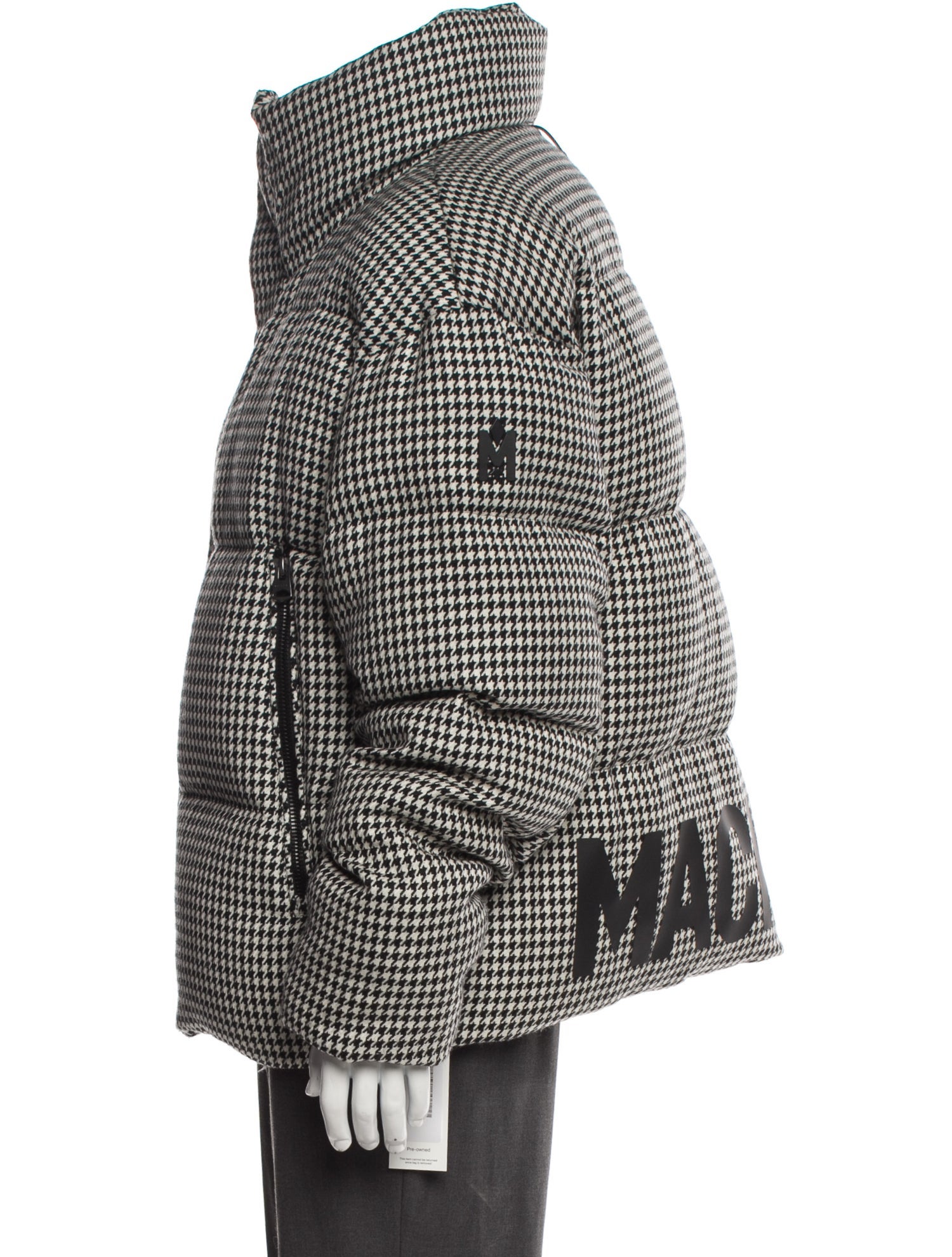Mackage Wool Houndstooth Print Puffer Coat