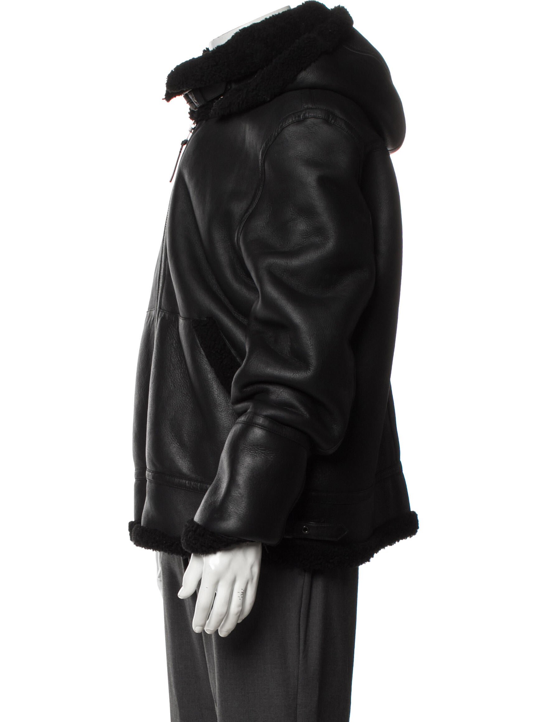 Supreme Patchwork Shearling B-3 Jacket - Black Outerwear, Clothing