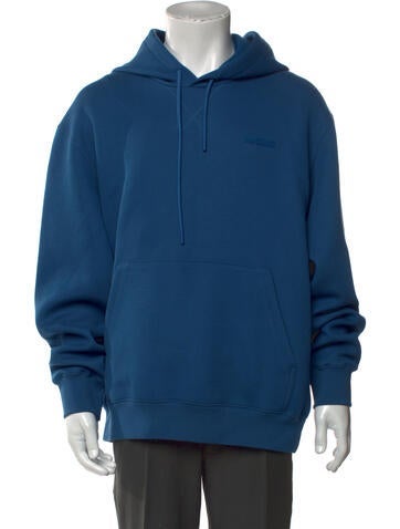 Pre-owned Mackage Crew Neck Long Sleeve Hoodie In Blue