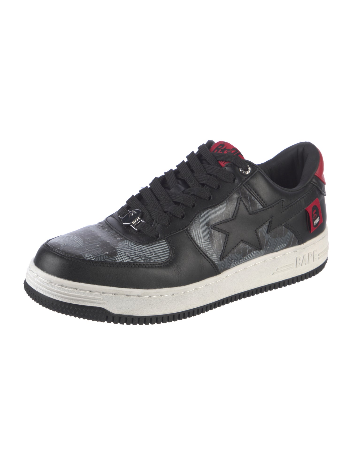 HUGO X Mr. Bathing Ape Leather Printed Sneakers