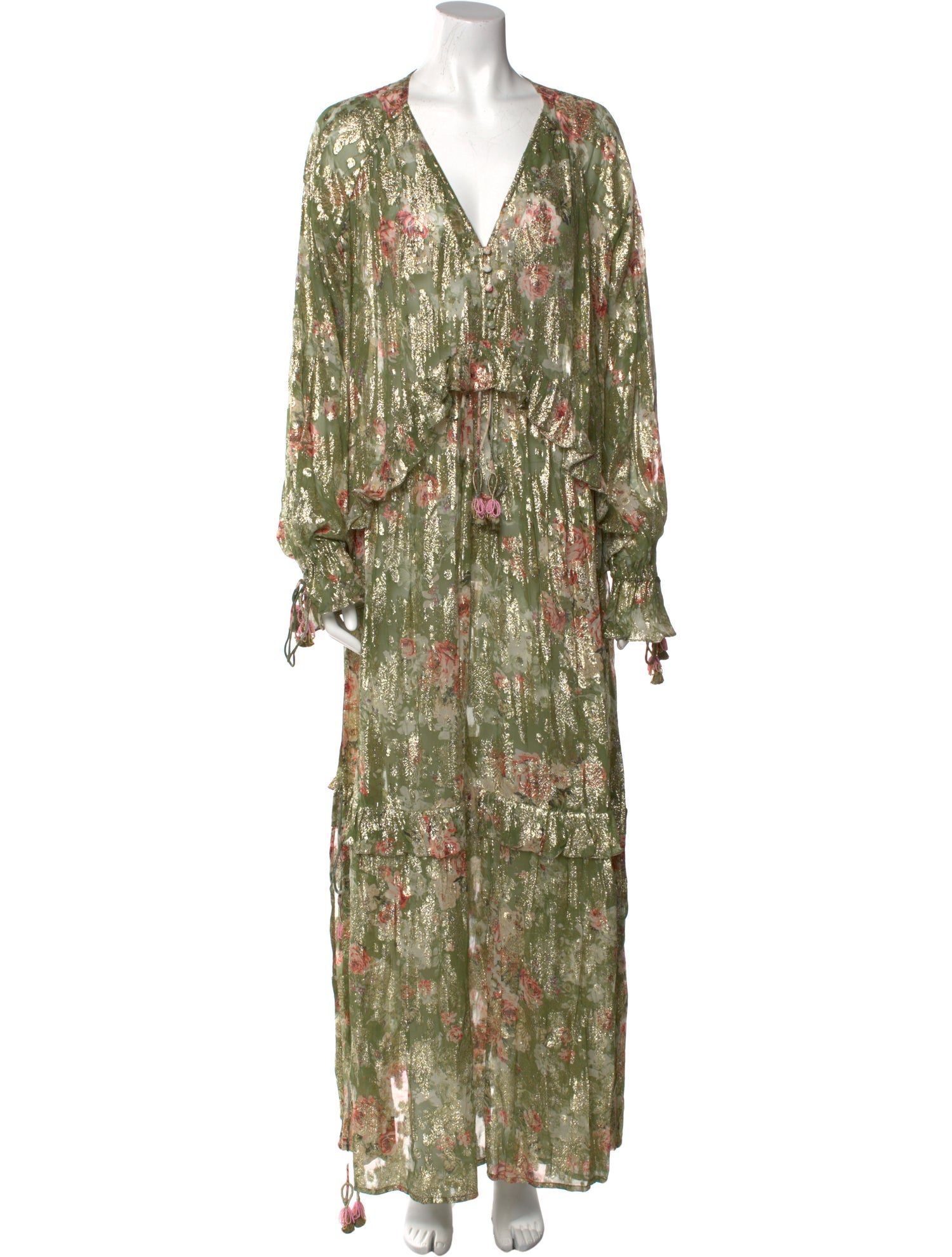 Hemant and Nandita Floral Print Long Dress