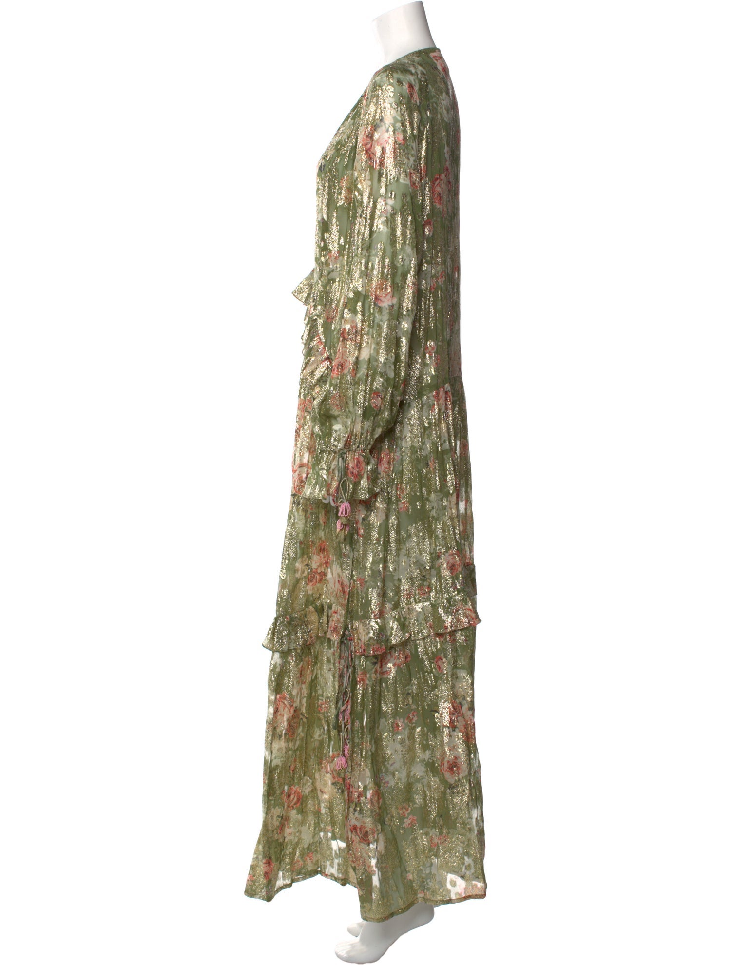 Hemant and Nandita Floral Print Long Dress