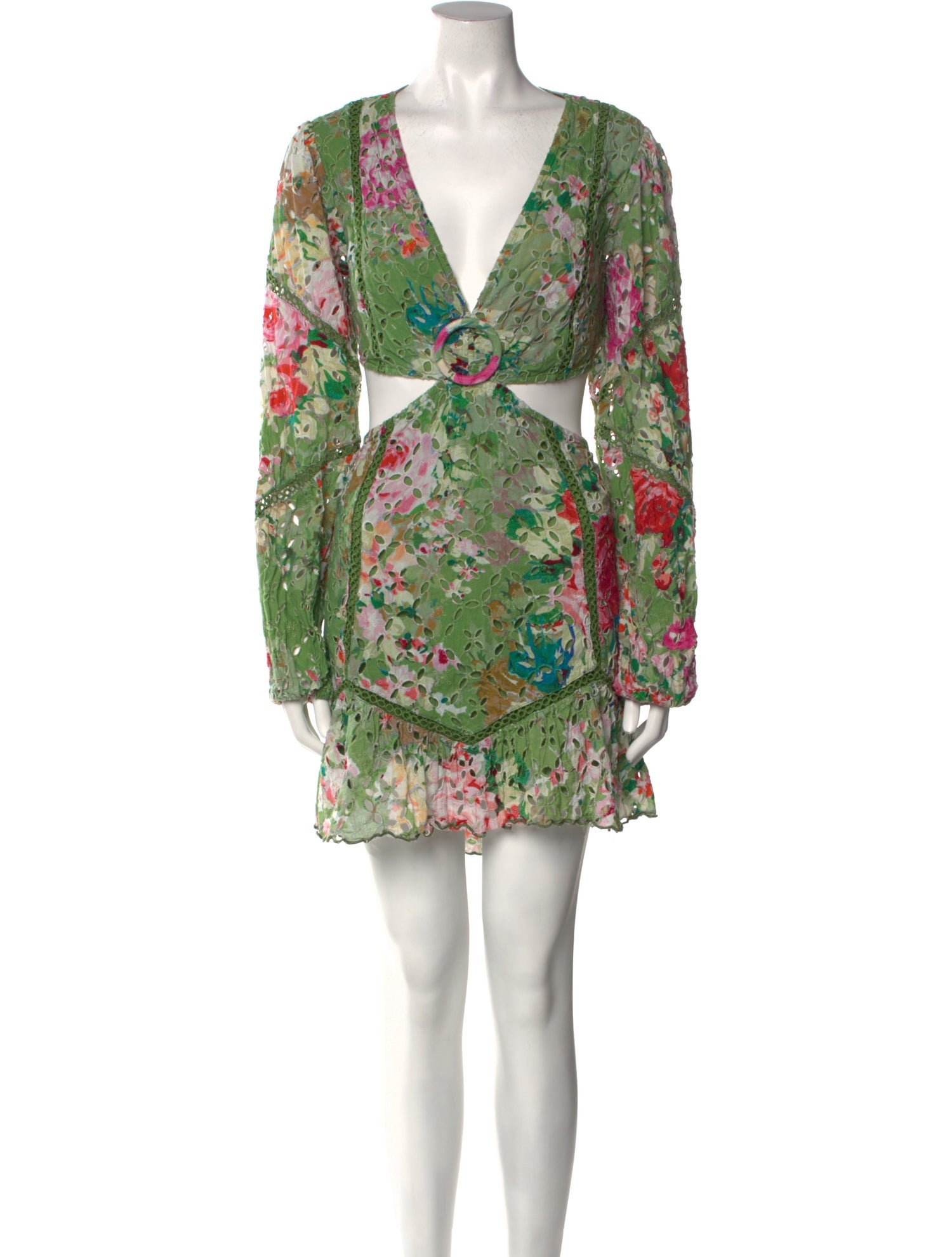 Hemant and Nandita Floral Print Knee-Length Dress