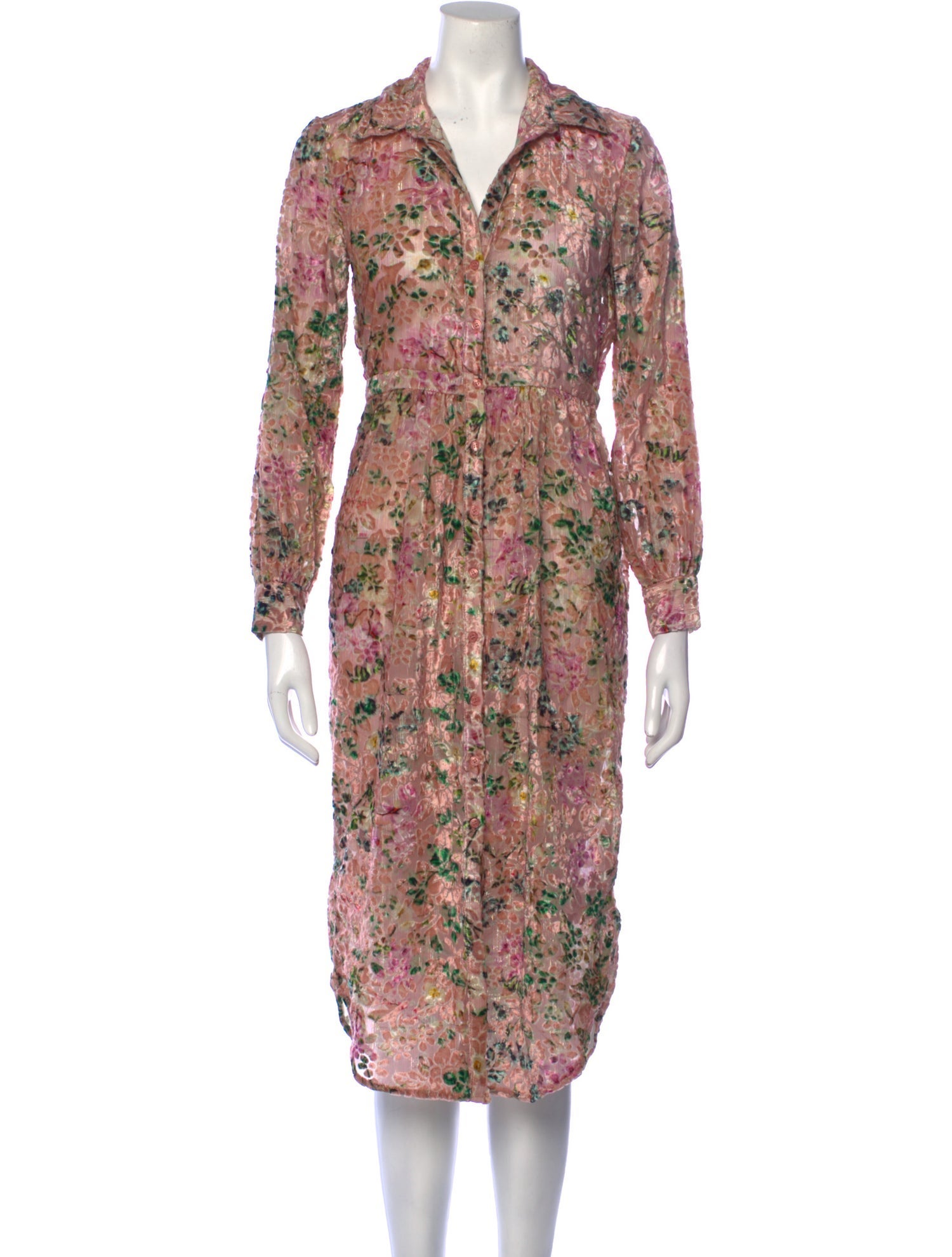 Hemant and Nandita Floral Print Long Dress