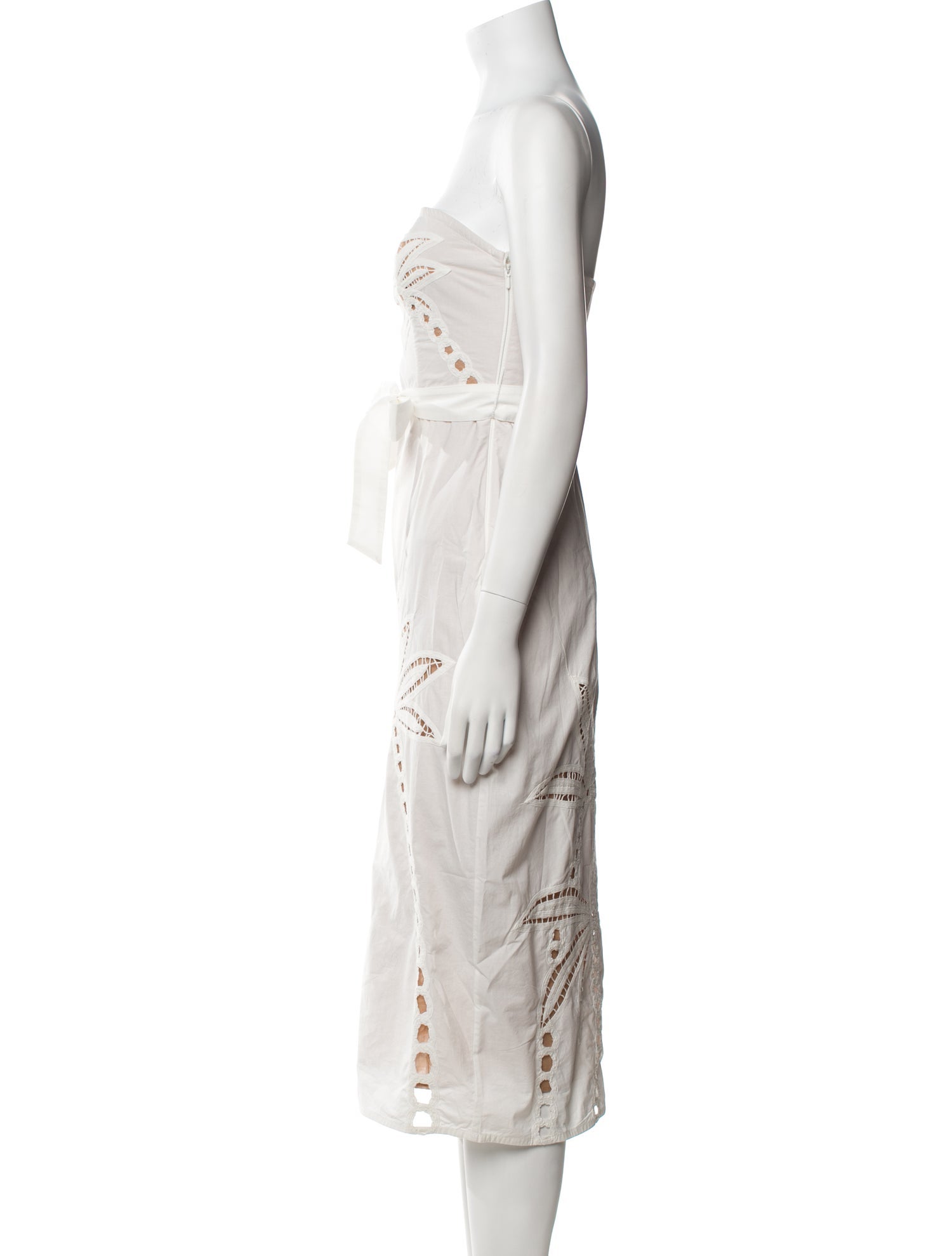 Hemant and Nandita Strapless Knee-Length Dress