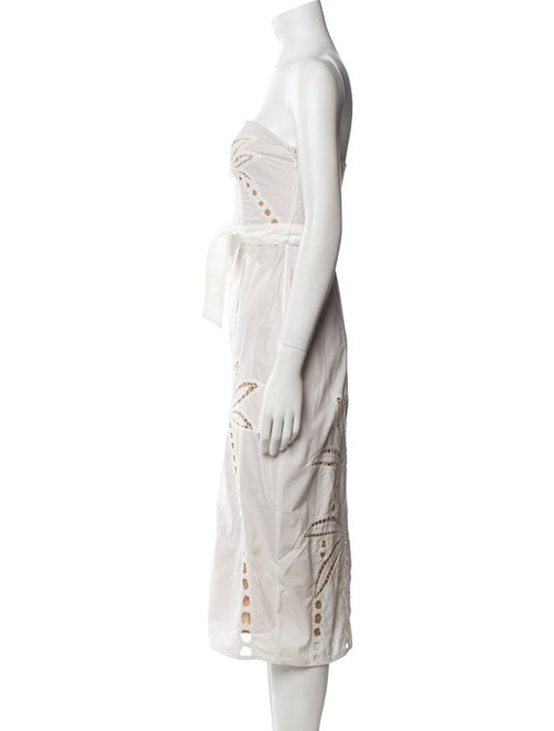 Hemant and Nandita Strapless Knee-Length Dress