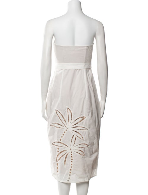 Hemant and Nandita Strapless Knee-Length Dress