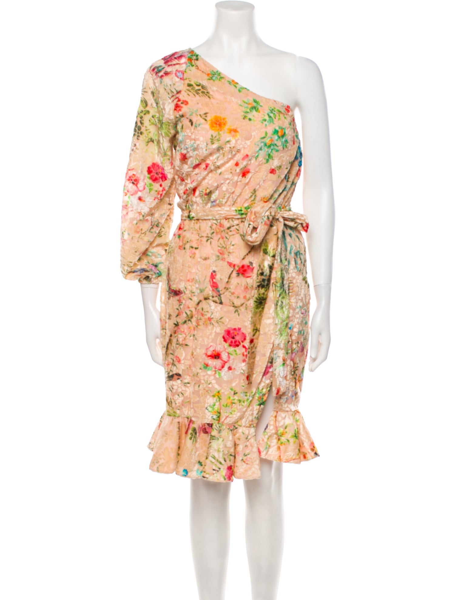 Hemant and Nandita Floral Print Midi Length Dress