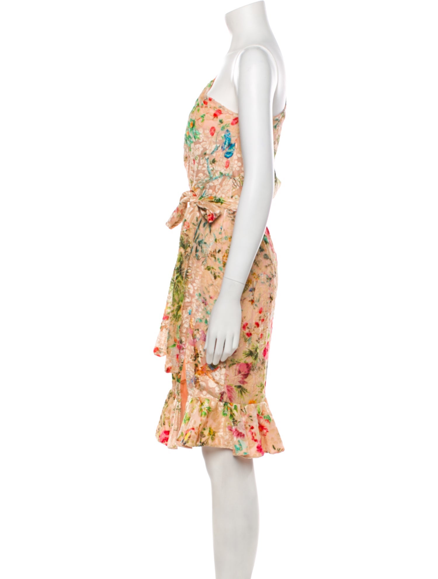 Hemant and Nandita Floral Print Midi Length Dress