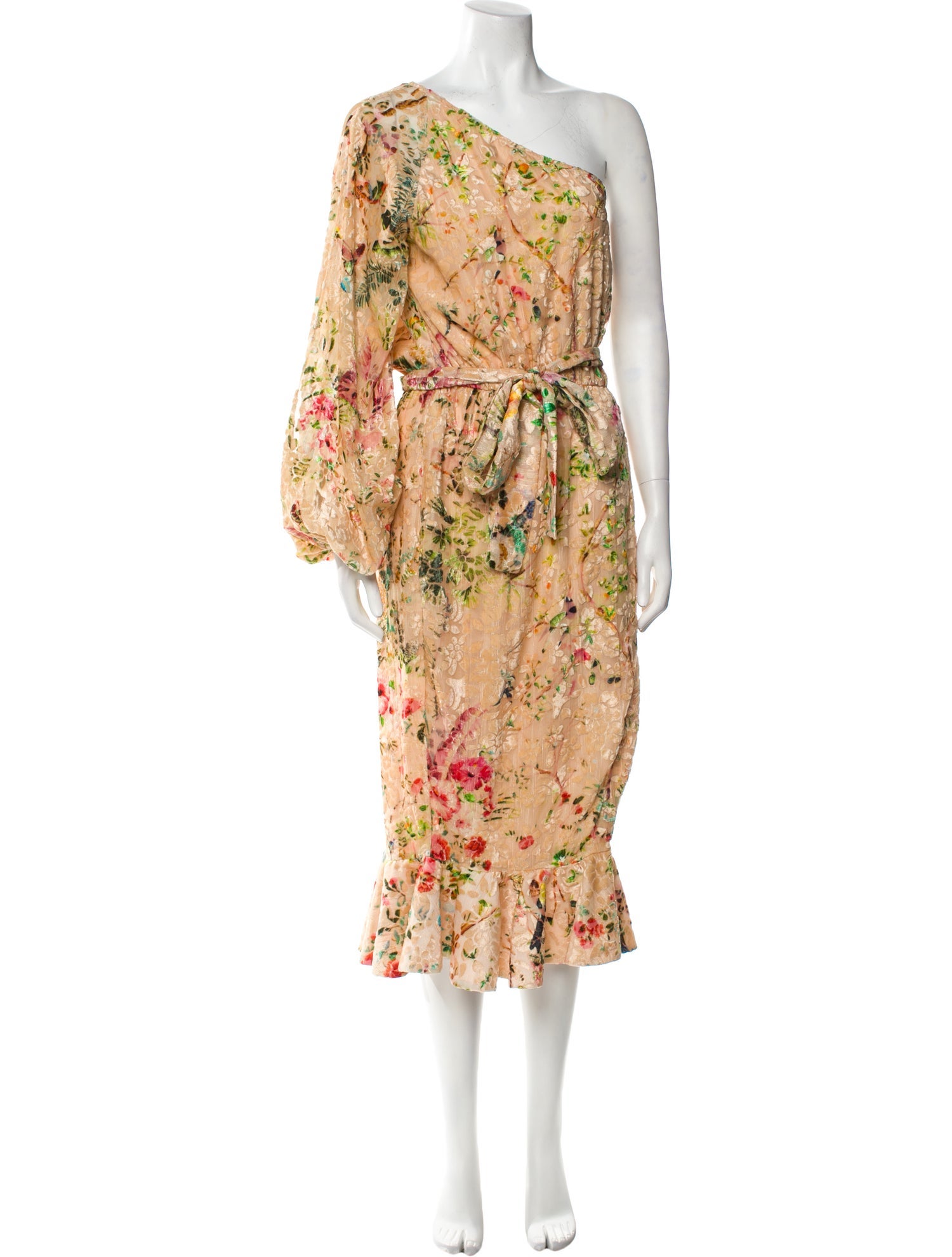 Hemant and Nandita Floral Print Long Dress