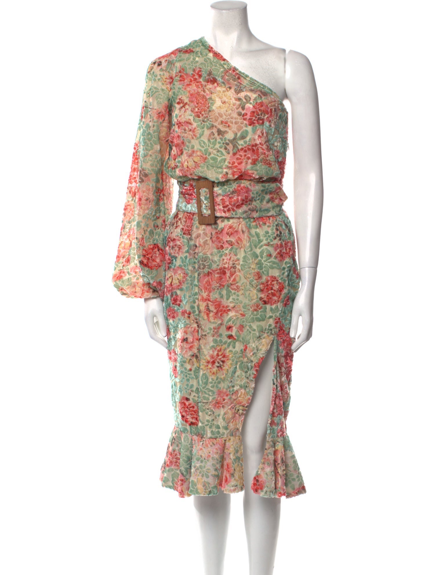 Hemant and Nandita Floral Print Midi Length Dress