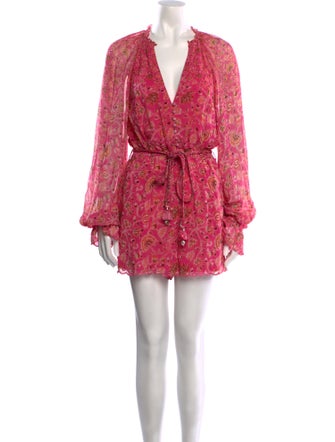 Hemant and Nandita Floral Print V-Neck Romper