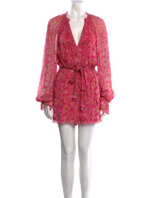 Hemant and Nandita Floral Print V-Neck Romper